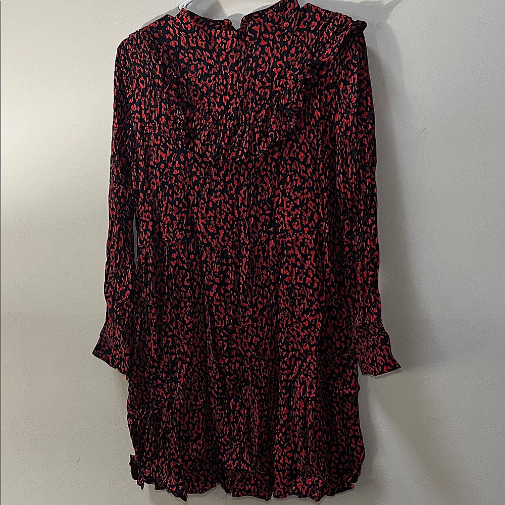 Elegant Red and Black Women's Dress